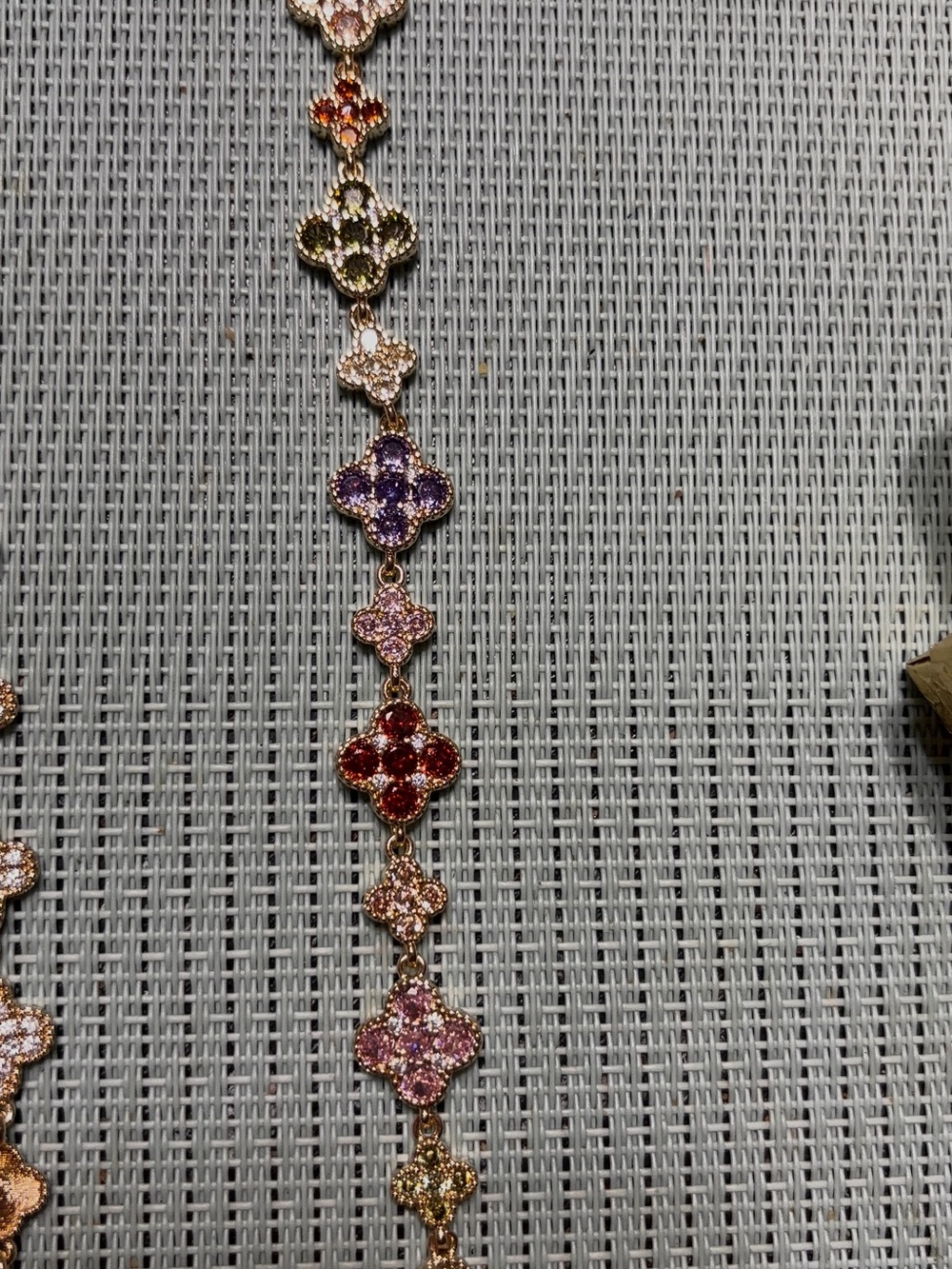 Multi-Color Clover Link Bracelet - Women Jewelry
